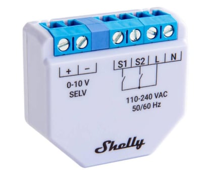 Inteligentny włącznik światła Shelly Inteligentny Ściemniacz światła WiFi Plus 0-10V Dimmer